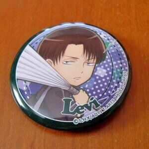 Levi Attack On Titan Badge Rare Anime Button Pinback SHK T-Arts Made in Japan